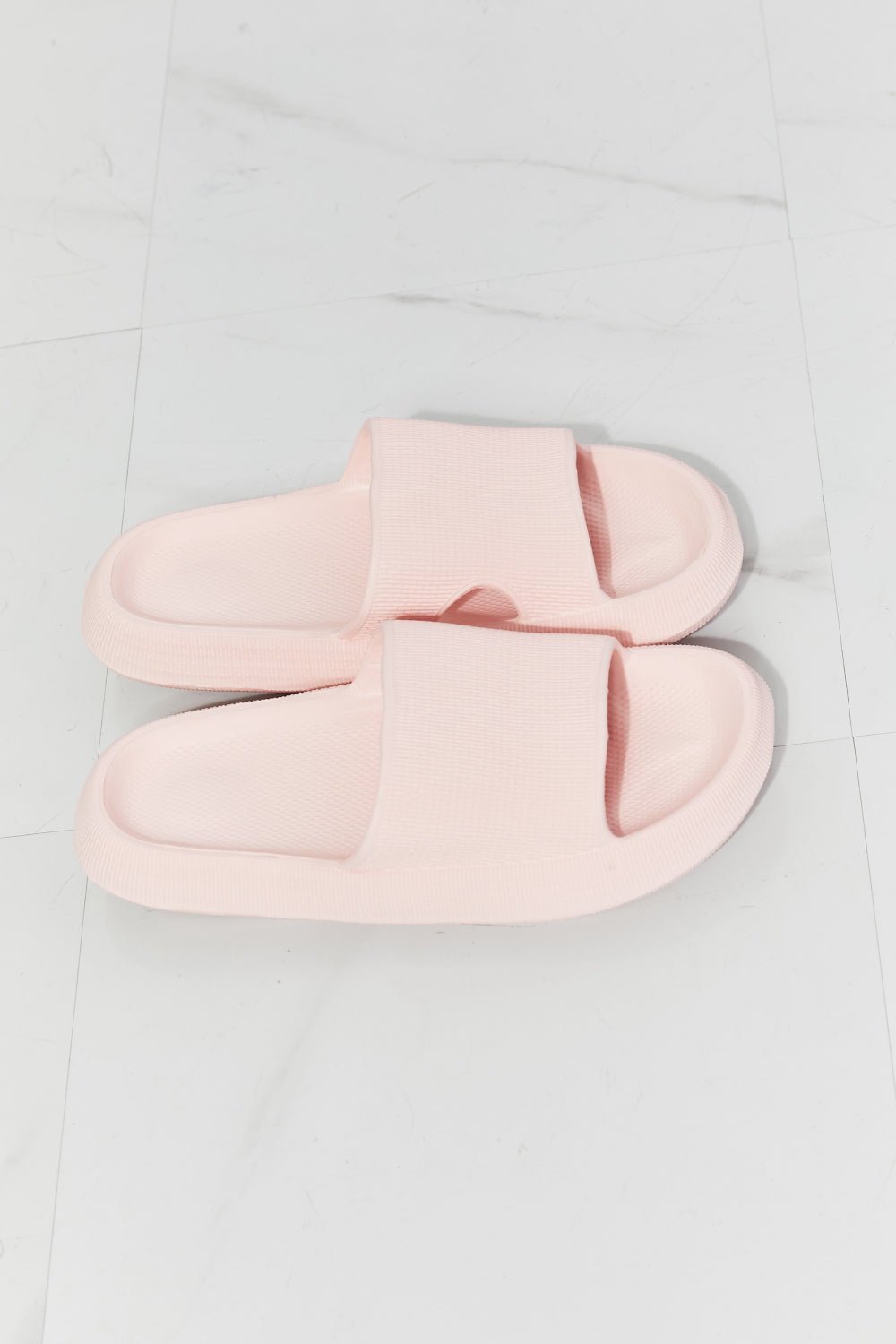 MMShoes Arms Around Me Open Toe Slide in Pink - Cheeky Chic Boutique