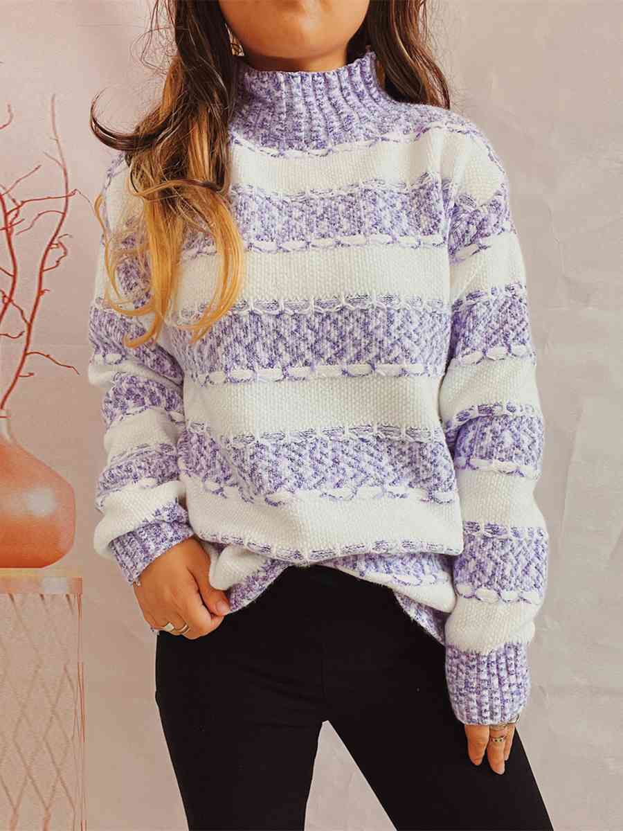 Color Story Striped Sweater - Cheeky Chic Boutique