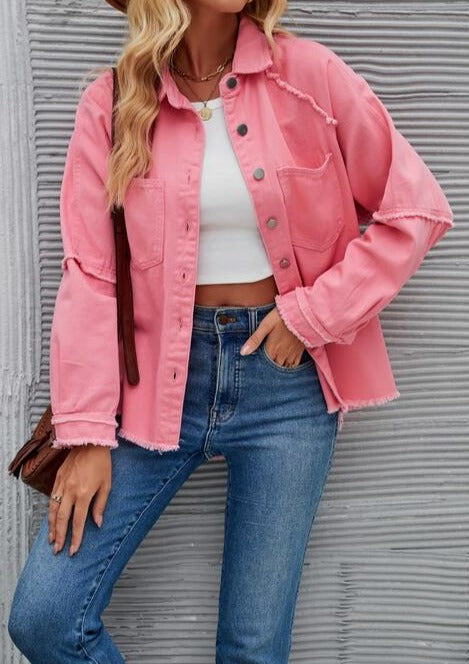 Never Leave Without It Denim Jacket - Cheeky Chic Boutique
