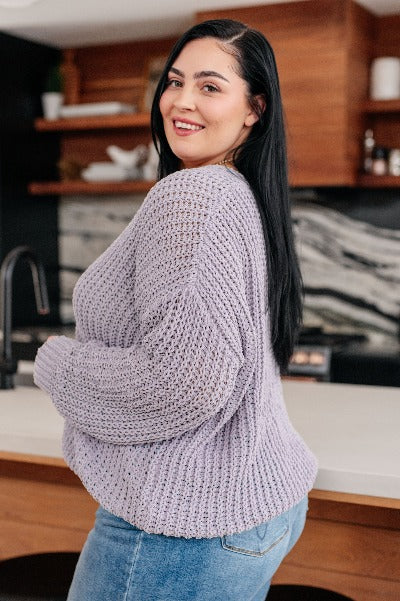 Captured My Interest Chunky V-Neck Sweater - Cheeky Chic Boutique