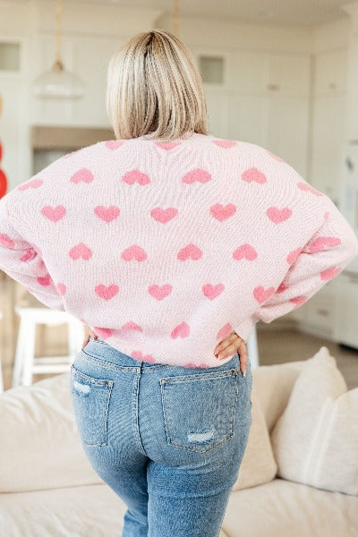 Heart On My Sleeves Sweater - Cheeky Chic Boutique