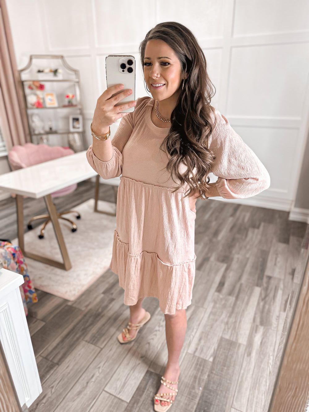 HEYSON Full Size Tiered Tie-Back Dress - Cheeky Chic Boutique