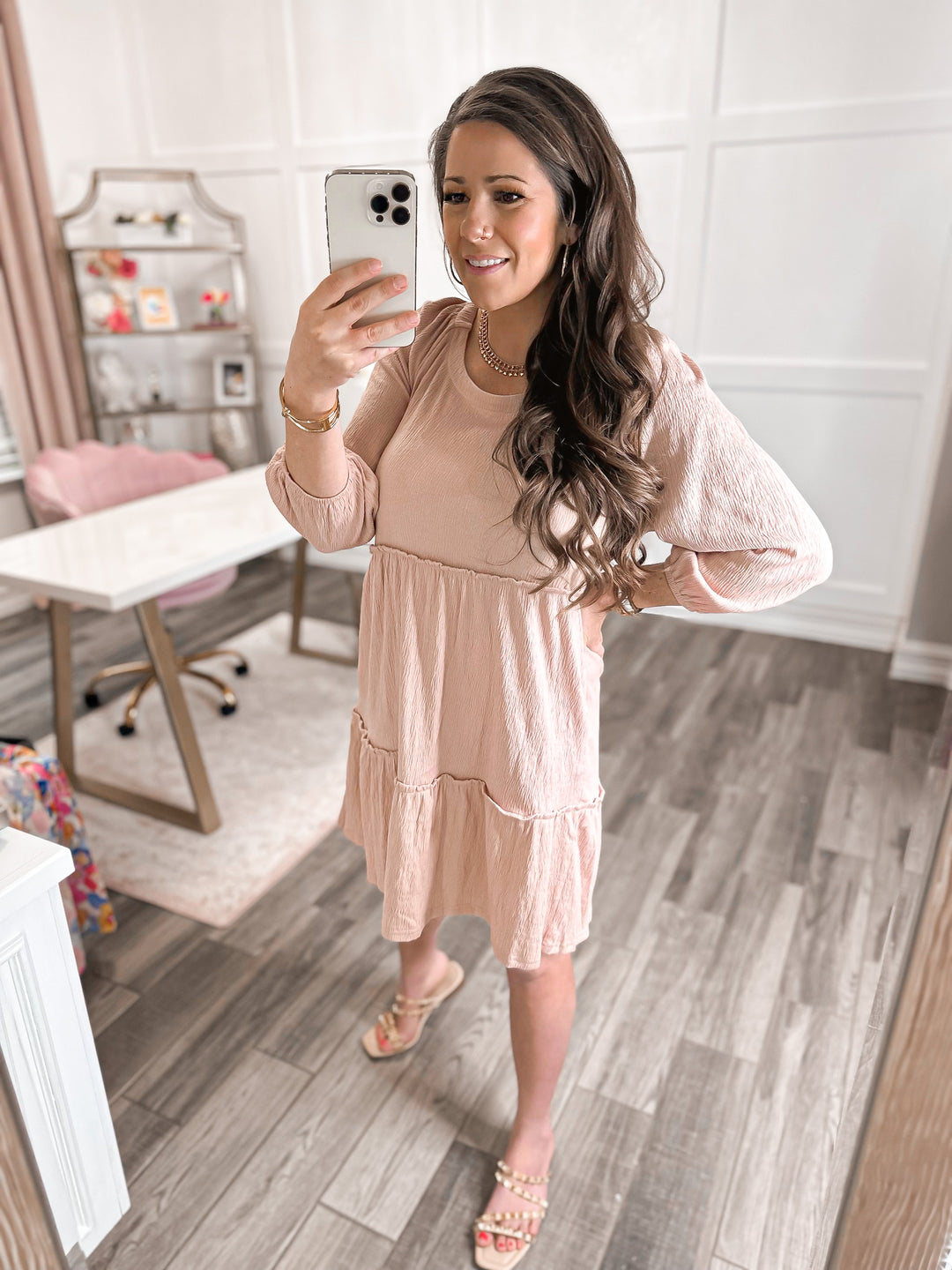 HEYSON Full Size Tiered Tie-Back Dress - Cheeky Chic Boutique