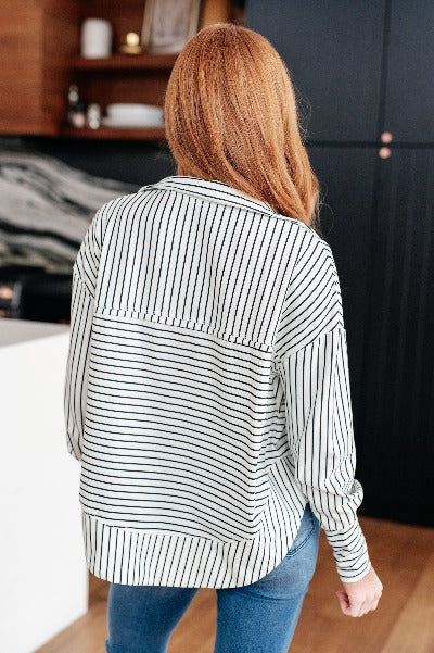 Striped Serendipity Pullover - Cheeky Chic Boutique