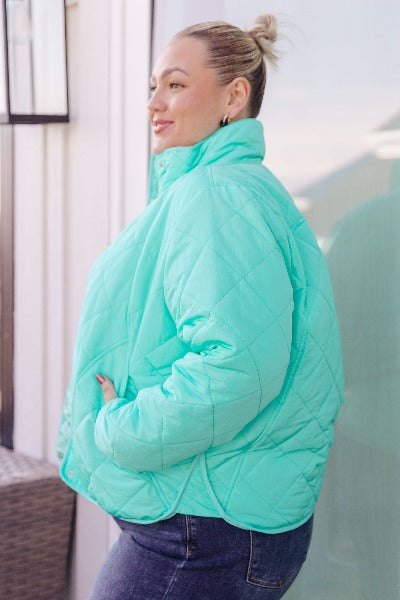 Slightly Distracted Puffer Jacket - Cheeky Chic Boutique