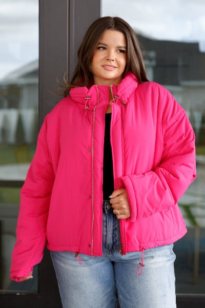Warm Regards Puffer Jacket - Cheeky Chic Boutique