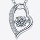 925 Sterling Silver Moissanite Pendant Necklace - Cheeky Chic Boutique