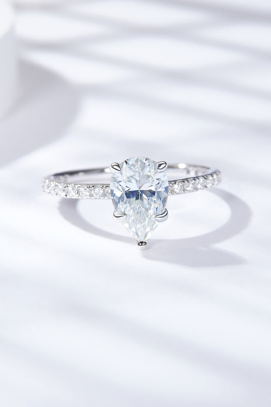 1.8 Carat Moissanite Side Stone Ring - Cheeky Chic Boutique