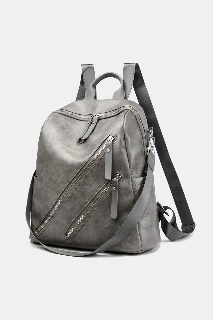 PU Leather Convertible Backpack - Cheeky Chic Boutique