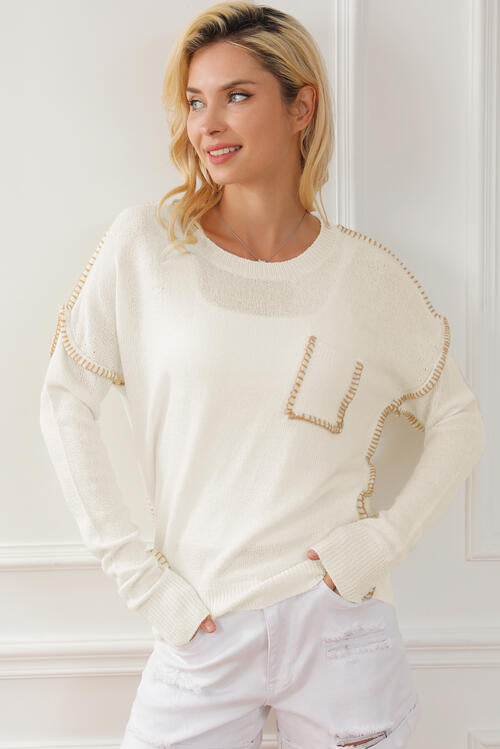 Exposed Sweater - Cheeky Chic Boutique