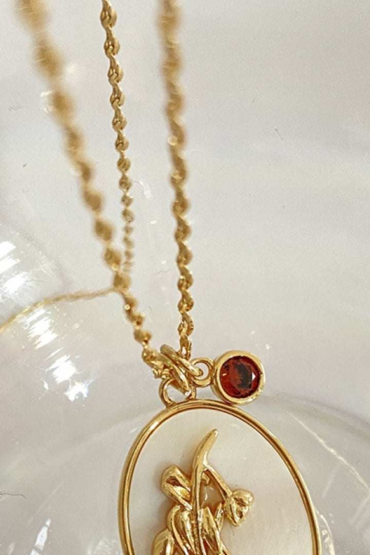 Wildflower Shell Pendant Necklace - Cheeky Chic Boutique