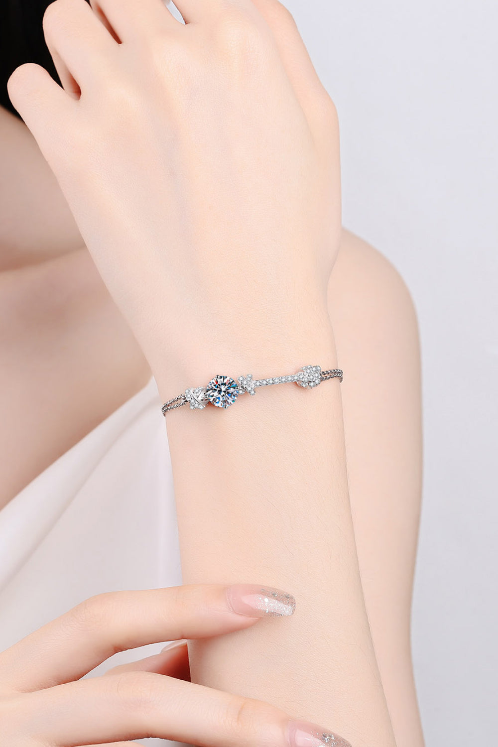 Reese 2 Carat Moissanite 925 Sterling Silver Bracelet - Cheeky Chic Boutique