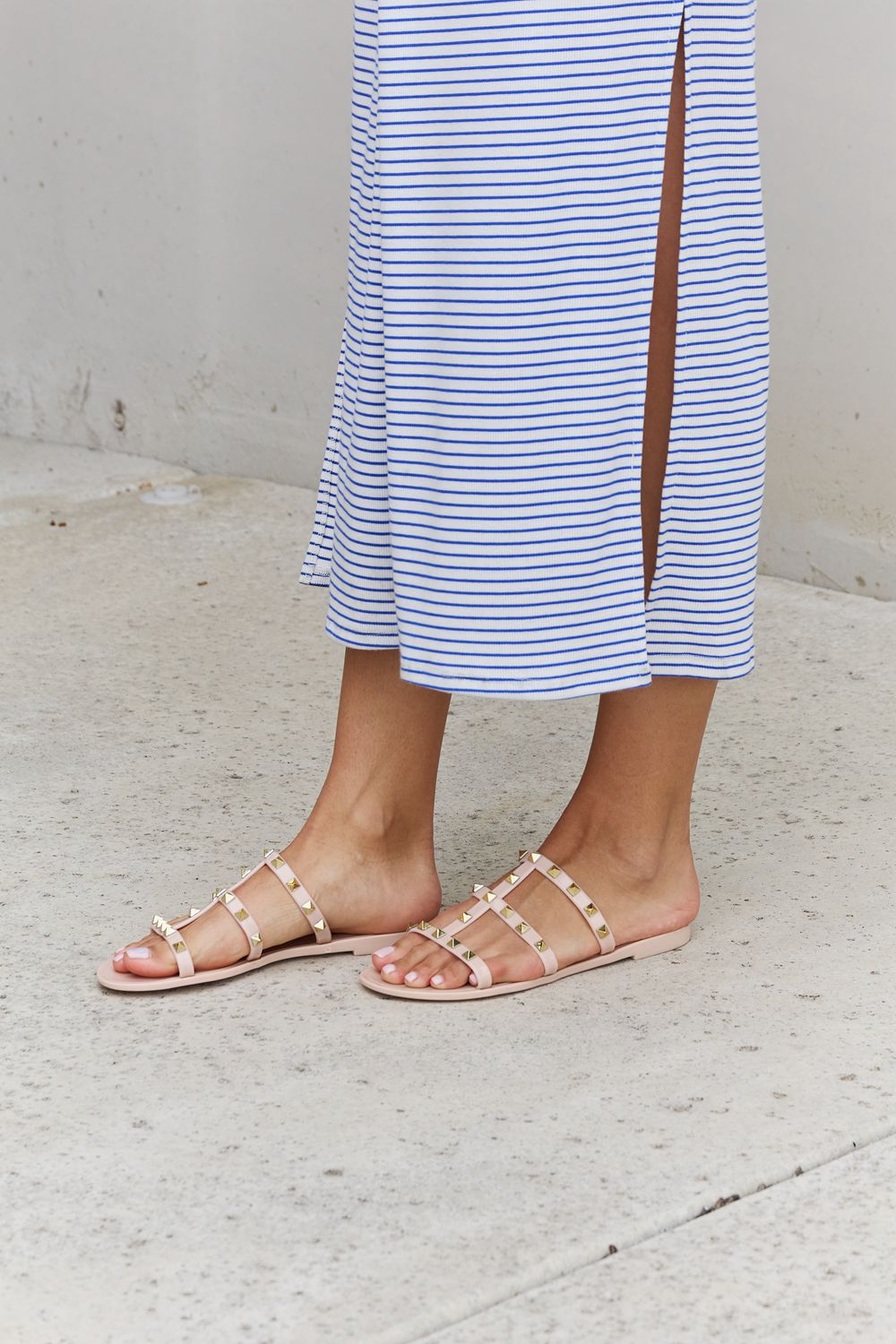 Call On Me Studded Jelly Sandals - Cheeky Chic Boutique