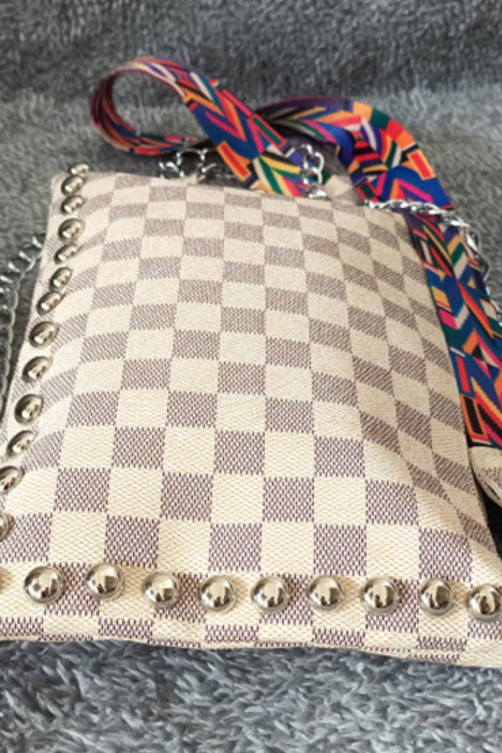 PU Leather Studded Shoulder Bag - Cheeky Chic Boutique