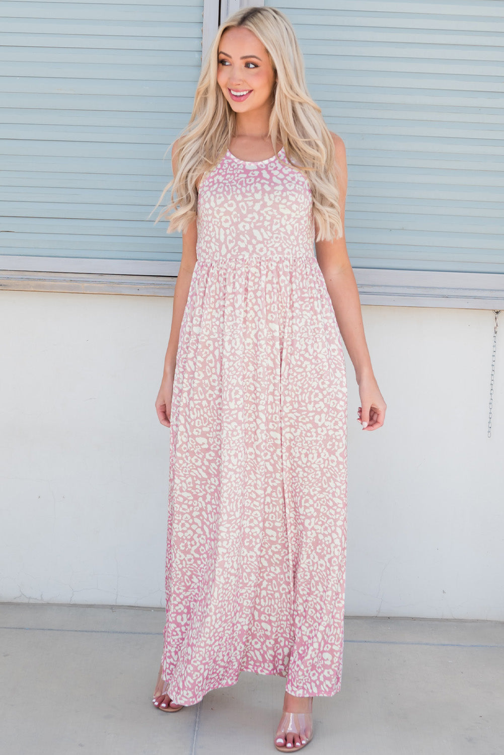 Sunday Stroll Leopard Maxi Dress - Cheeky Chic Boutique