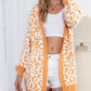 Tangy Tangerine Leopard Cardigan - Cheeky Chic Boutique