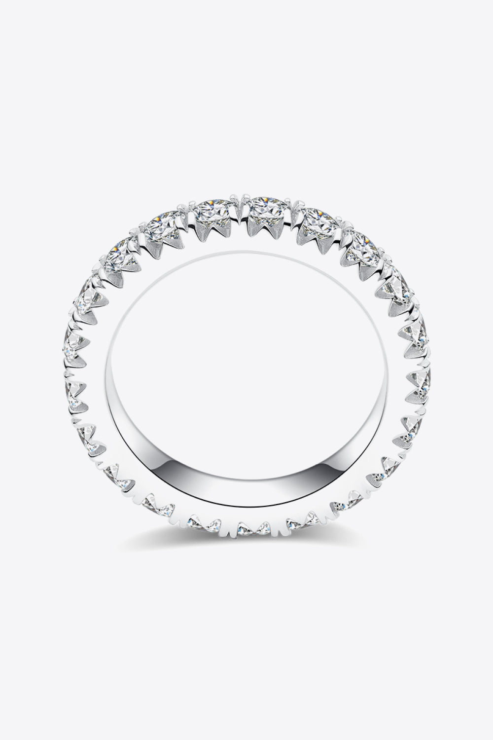 Heather 2.3 Carat Moissanite 925 Sterling Silver Eternity Ring - Cheeky Chic Boutique