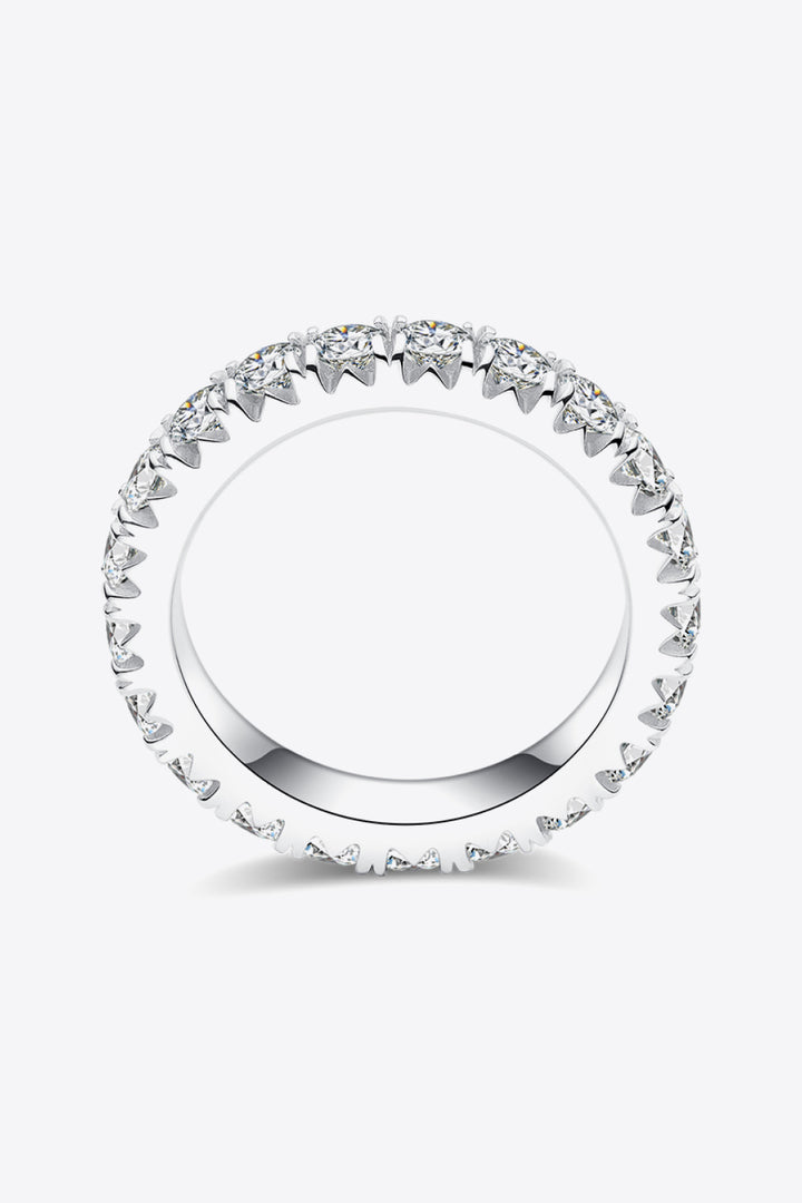 Heather 2.3 Carat Moissanite 925 Sterling Silver Eternity Ring - Cheeky Chic Boutique