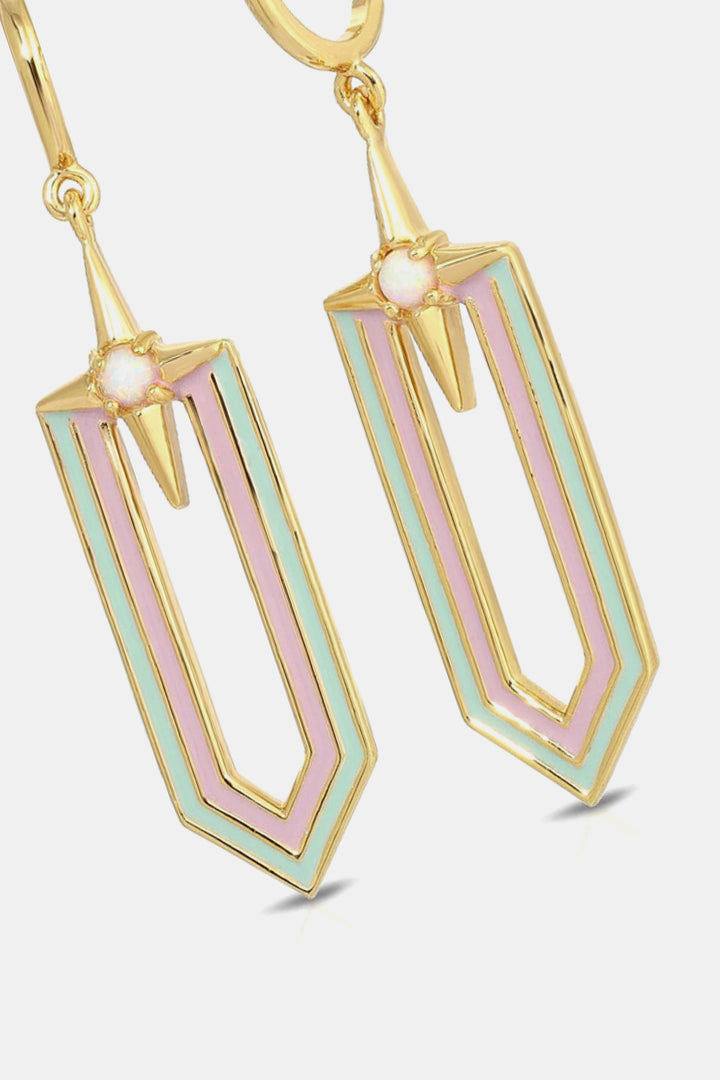 Strawberry Mint Sherbet Drop Earrings - Cheeky Chic Boutique