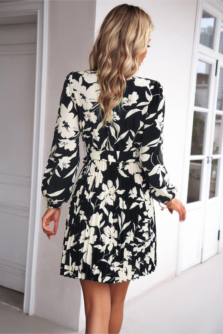 Fine Dining Floral Mini Dress - Cheeky Chic Boutique
