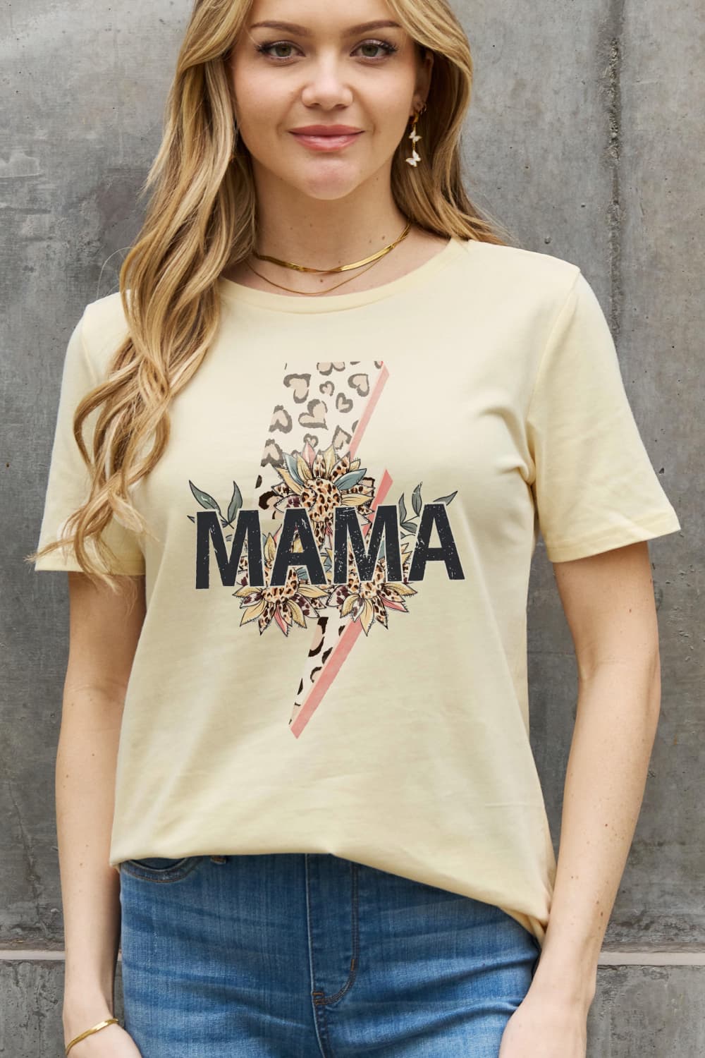Simply Love Full Size MAMA Graphic Cotton Tee - Cheeky Chic Boutique