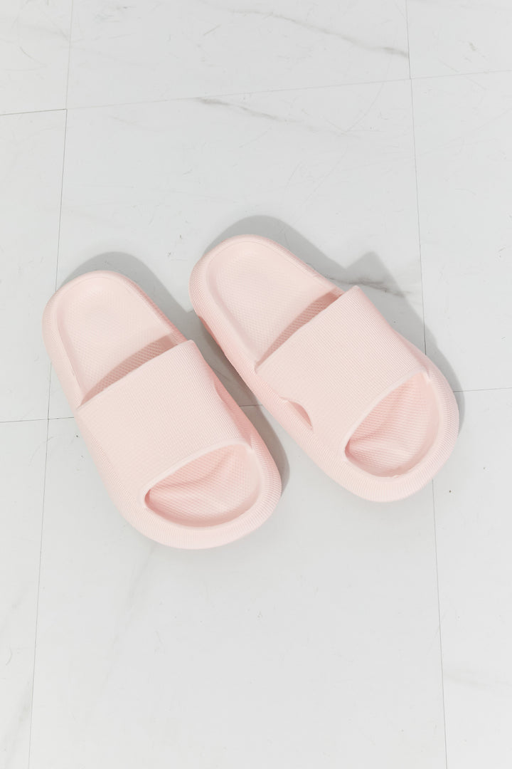 MMShoes Arms Around Me Open Toe Slide in Pink - Cheeky Chic Boutique