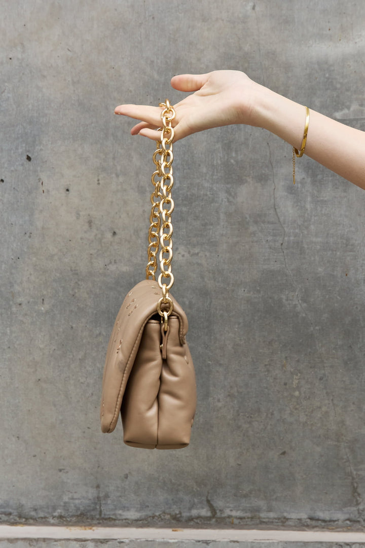 Nicole Lee USA Diamond Flower Messenger Crossbody Bag - Cheeky Chic Boutique