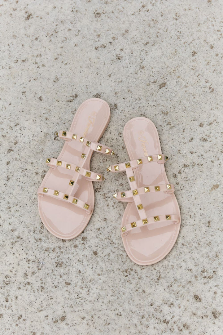 Call On Me Studded Jelly Sandals - Cheeky Chic Boutique