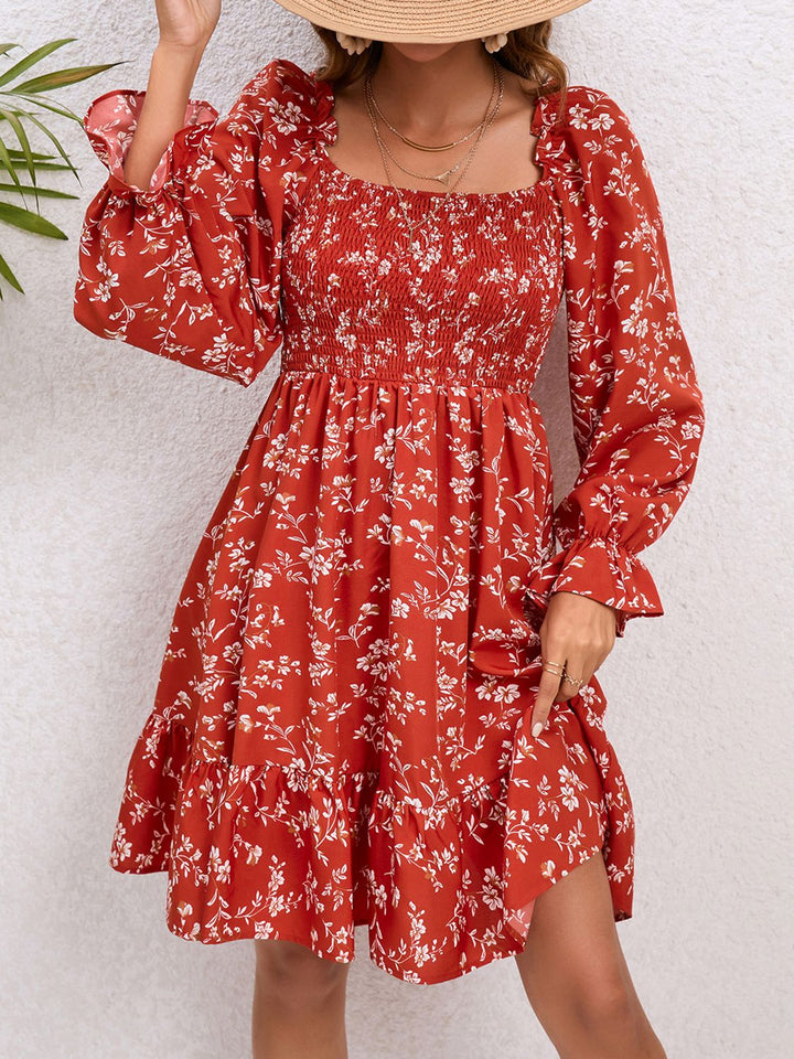 Fields of Love Floral Mini Dress - Cheeky Chic Boutique
