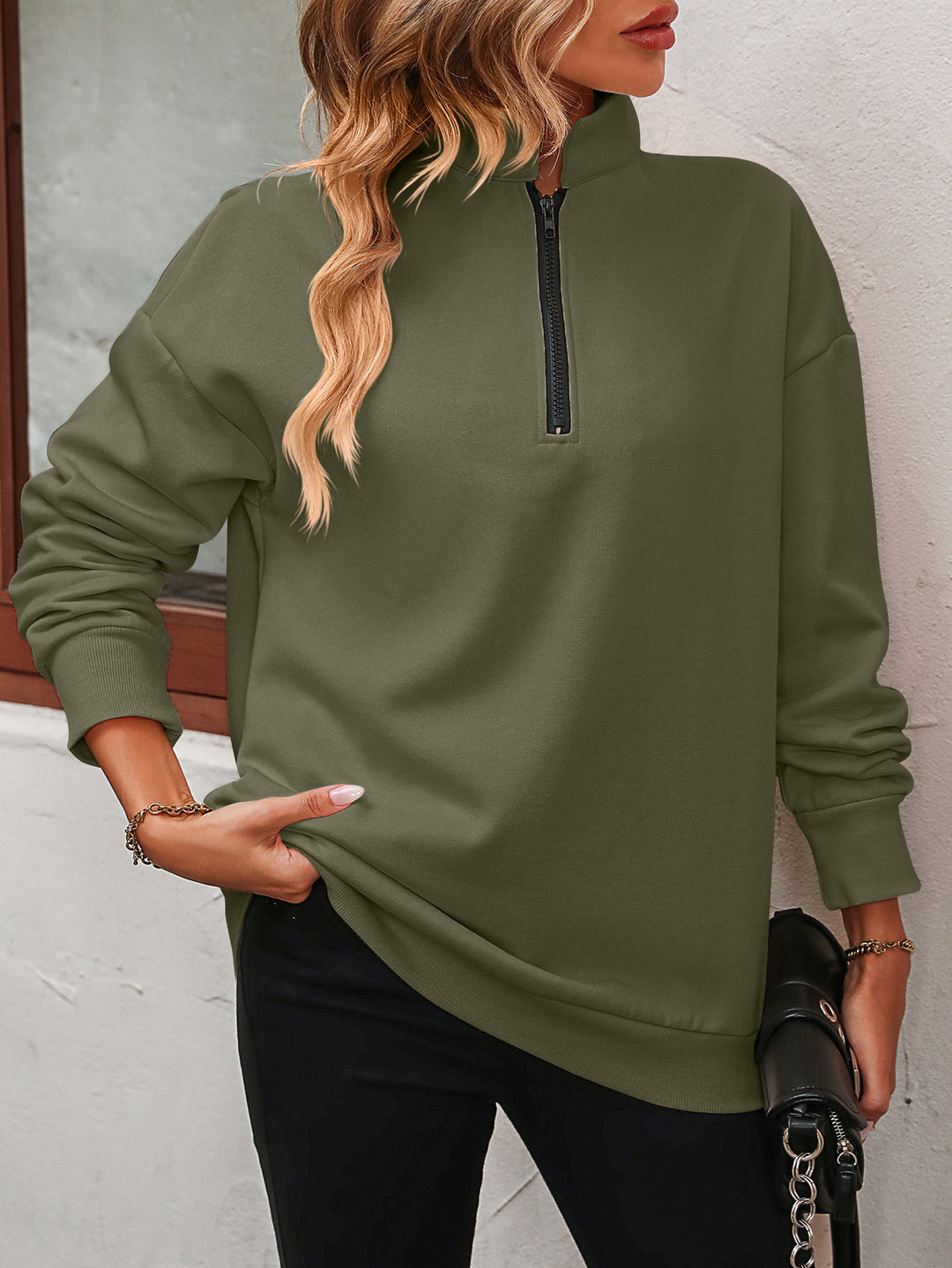 Where to Start Zip Pullover - Cheeky Chic Boutique