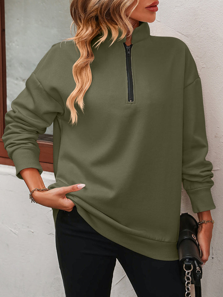 Where to Start Zip Pullover - Cheeky Chic Boutique
