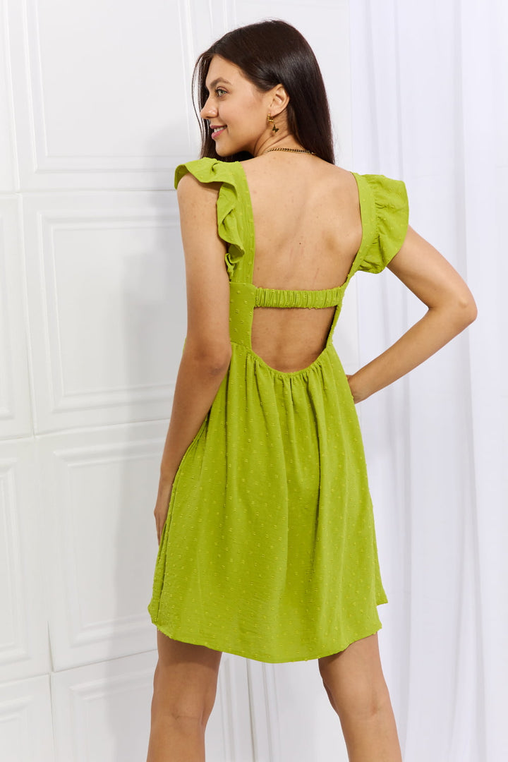 Sunny Days Lime Mini Dress - Cheeky Chic Boutique