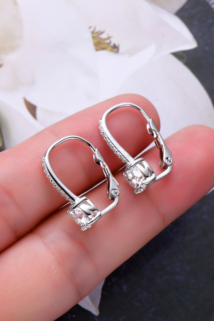 Descia 2 Carat Moissanite 925 Earrings - Cheeky Chic Boutique