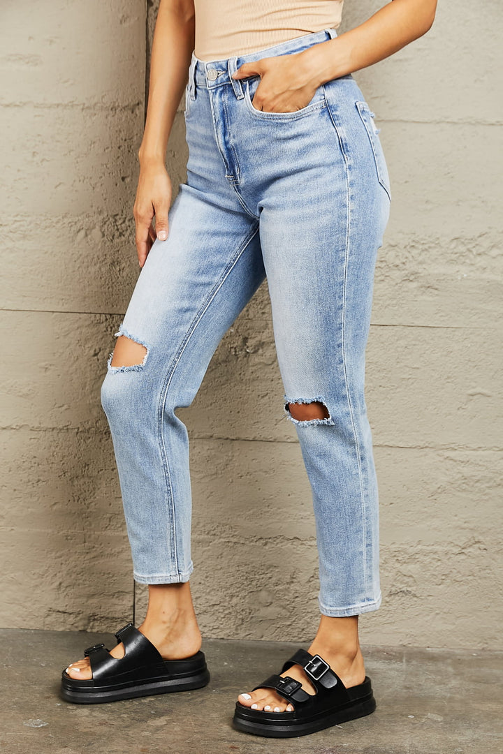 Jessica Cropped Jeans - Cheeky Chic Boutique