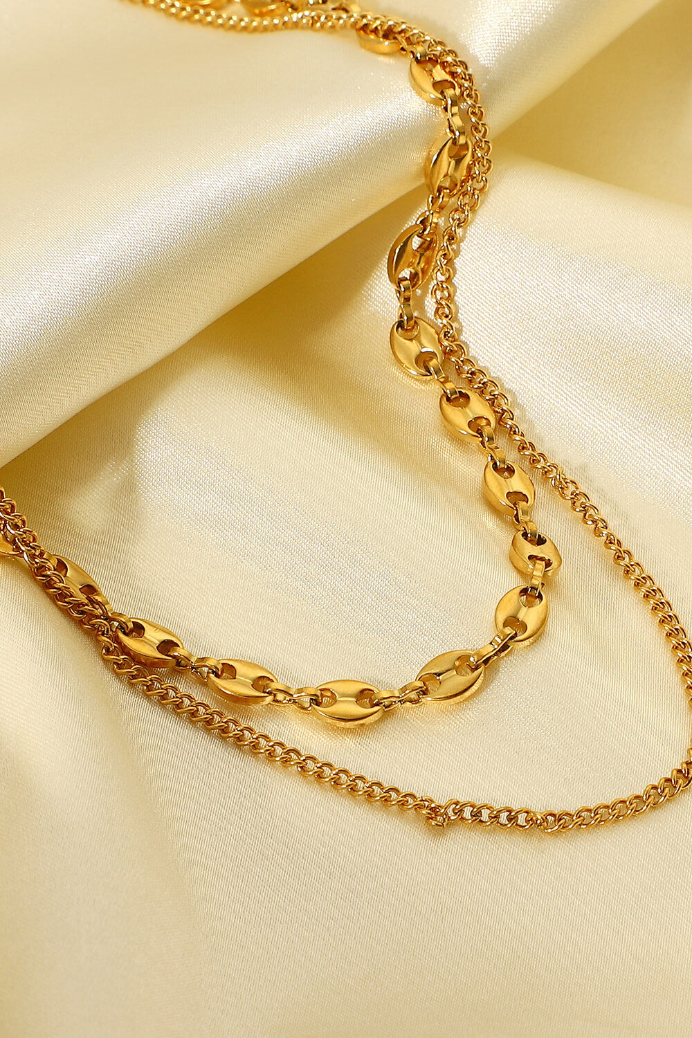 Dreaming Of You Gold-Plated Double-Layered Necklace
