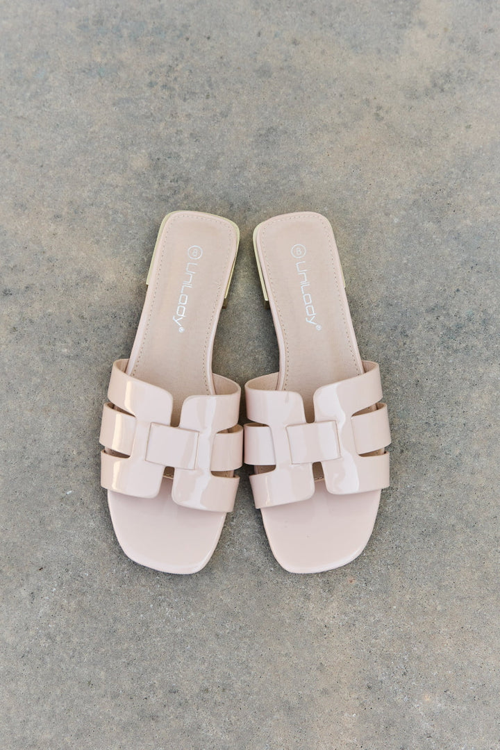 Weeboo Walk It Out Slide Sandals in Cream - Cheeky Chic Boutique