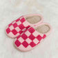 Retro Checkered Slippers - Cheeky Chic Boutique