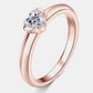 Rory Moissanite 925 Heart Solitaire Ring - Cheeky Chic Boutique