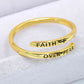 FAITH OVER FEAR Bypass Ring - Cheeky Chic Boutique