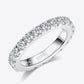 Heather 2.3 Carat Moissanite 925 Sterling Silver Eternity Ring - Cheeky Chic Boutique