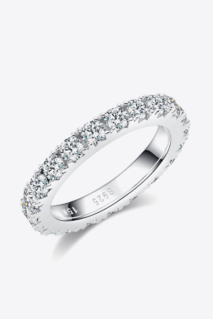 Heather 2.3 Carat Moissanite 925 Sterling Silver Eternity Ring - Cheeky Chic Boutique