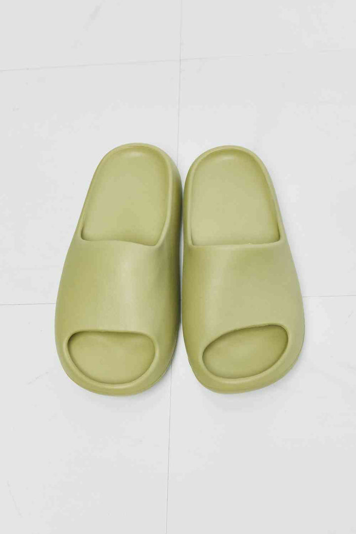 In My Comfort Zone Avocado Slides - Cheeky Chic Boutique