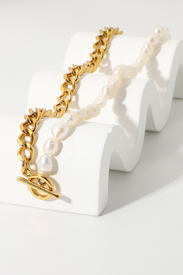 Dream Life Pearl Chunky Chain Necklace - Cheeky Chic Boutique