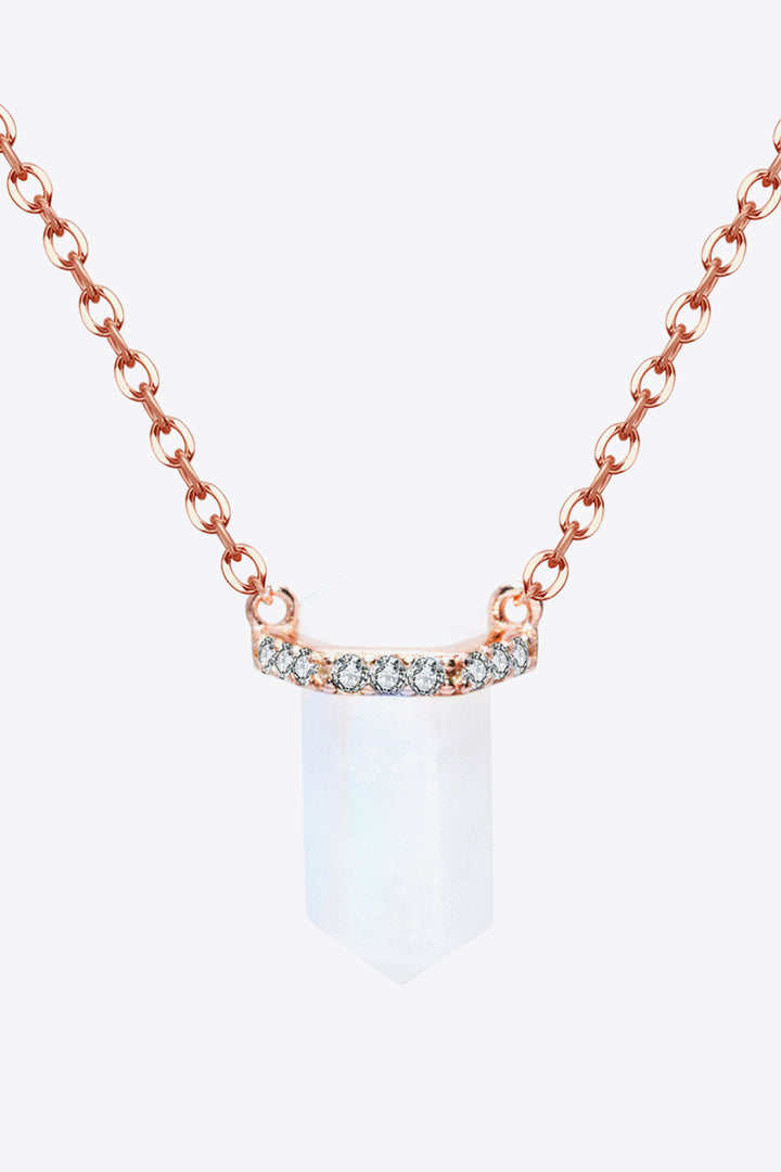 Natural Moonstone Chain-Link Necklace - Cheeky Chic Boutique