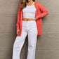 Zenana Bright & Cozy Full Size Waffle Knit Cardigan - Cheeky Chic Boutique