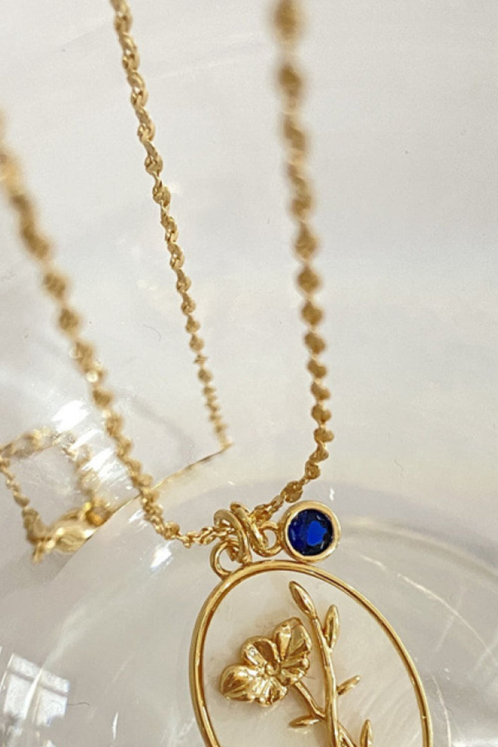 Wildflower Shell Pendant Necklace - Cheeky Chic Boutique