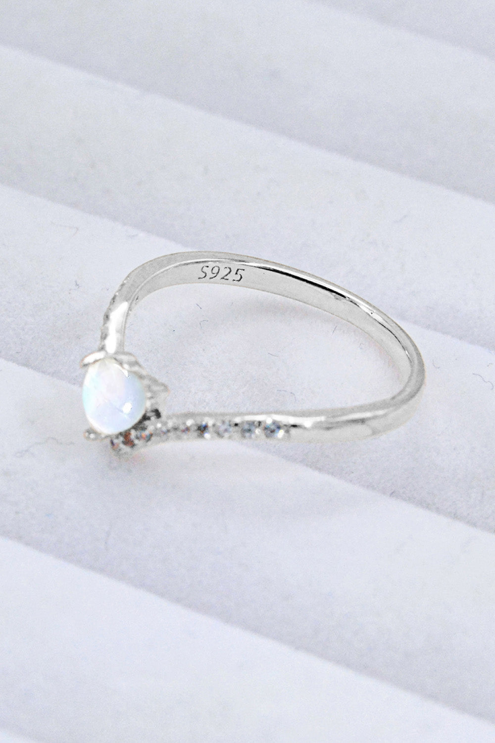 Moonstone Heart-Shaped Ring - Cheeky Chic Boutique
