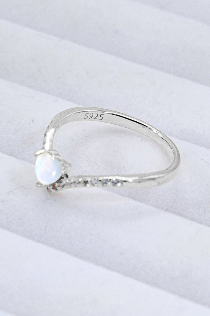 Moonstone Heart-Shaped Ring - Cheeky Chic Boutique