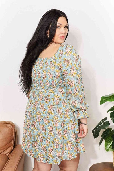 Feeling Fine Floral Mini Dress - Cheeky Chic Boutique