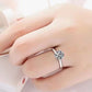 925 Sterling Silver 3 Carat Moissanite 6-Prong Ring - Cheeky Chic Boutique
